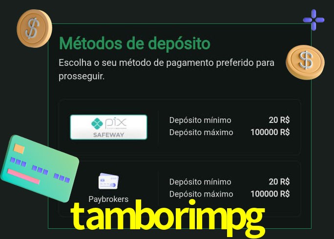 O cassino tamborimpg oferece uma grande variedade de métodos de pagamento